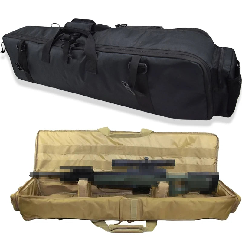 1000D Nylon M249 Tactical Gun Bag Heavy Duty Airsoft Air Gun Carry Case with Shoulder Strap for Hunting Equipment