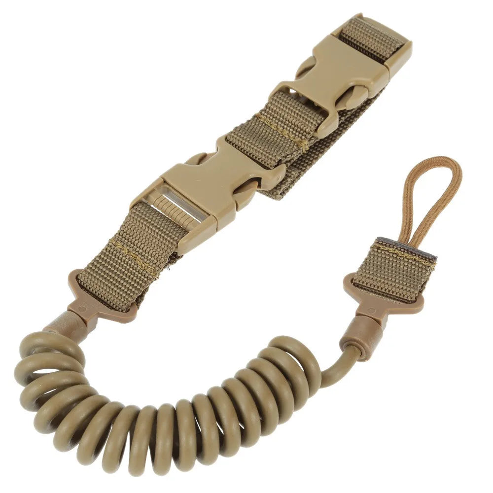 Telescopic Gun Sling Lanyard Spring Pistol Handgun Strap Hunting Tactical Shooting Outdoor Accessory