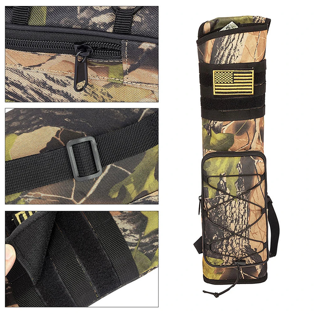 Archery Quiver Holder Bag Bottom Thickening Bow Storage Bag Adjustable Strap for Outdoor Archery Hunting Accessories
