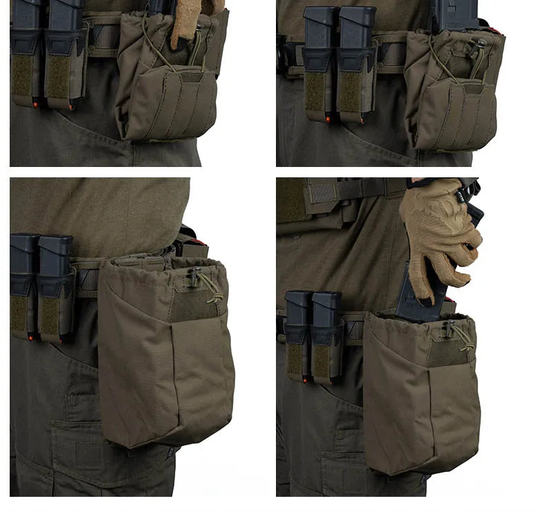Tactical Molle Dump Pouch Military Outdoor Folding Magazine Bag Multi-Purpose Utility Recovery Pouch Tactical Gear Bag