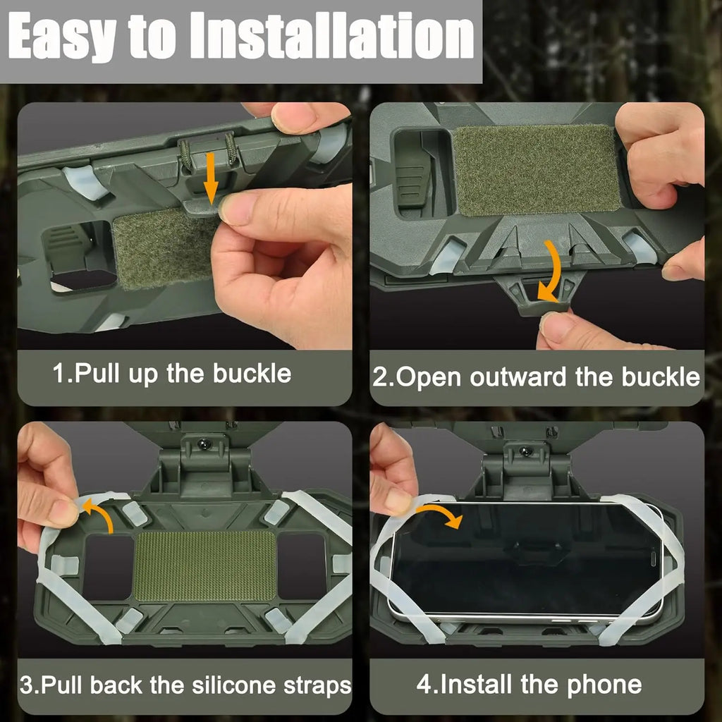 Wargame Tactical MOLLE Chest Multi-Function Panel | Navigation/Tactical Phone Case/Map/Storage | Outdoor Hunting Gear Accessory