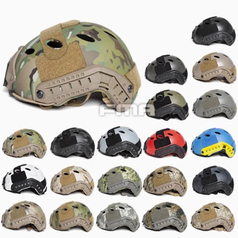 FMA FAST Carbon ABS Version OEM Specially Made Tactical Helmet Adjustable knob Thicken ABS Outdoor Air Gun Shooting CS
