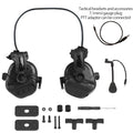 BOOIU Tactical Shooting Headset Fast Helmet 3.5mm Interface Pickup Headphones Tactical Training Communication Hearing Earmuff