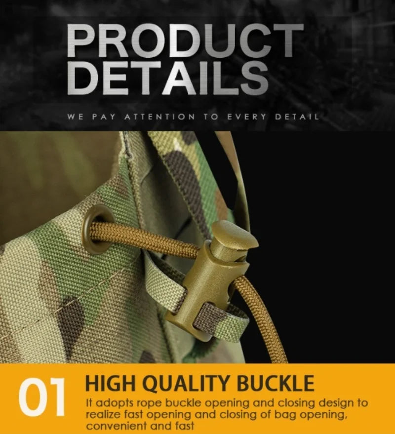 Molle Tactical Foldable Recycling Bag Dump Pouch MOLLE Drop Pouch durable Mini Magazine Utility Pouch