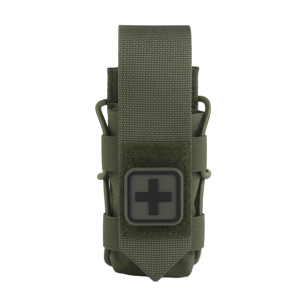 Universal Tourniquet Pouch Split Design Micro Trauma Outdoor First Aid Kit Flip-top Type Adapt To Belt Plate Carrier