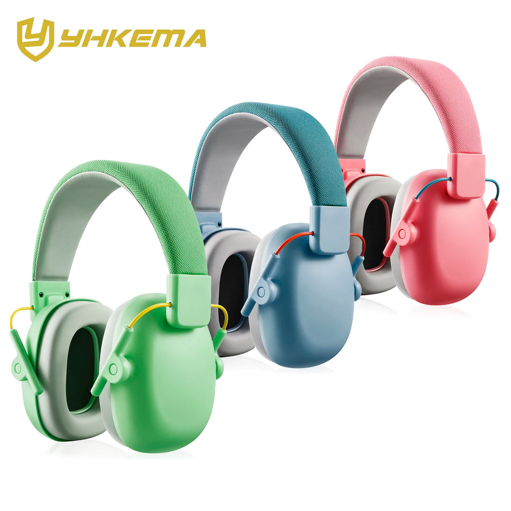 YHKEMA Noise Cancelling Headphones Kids Ear Protection Earmuffs Noise Reduction 27db Adjustable Toddlers
