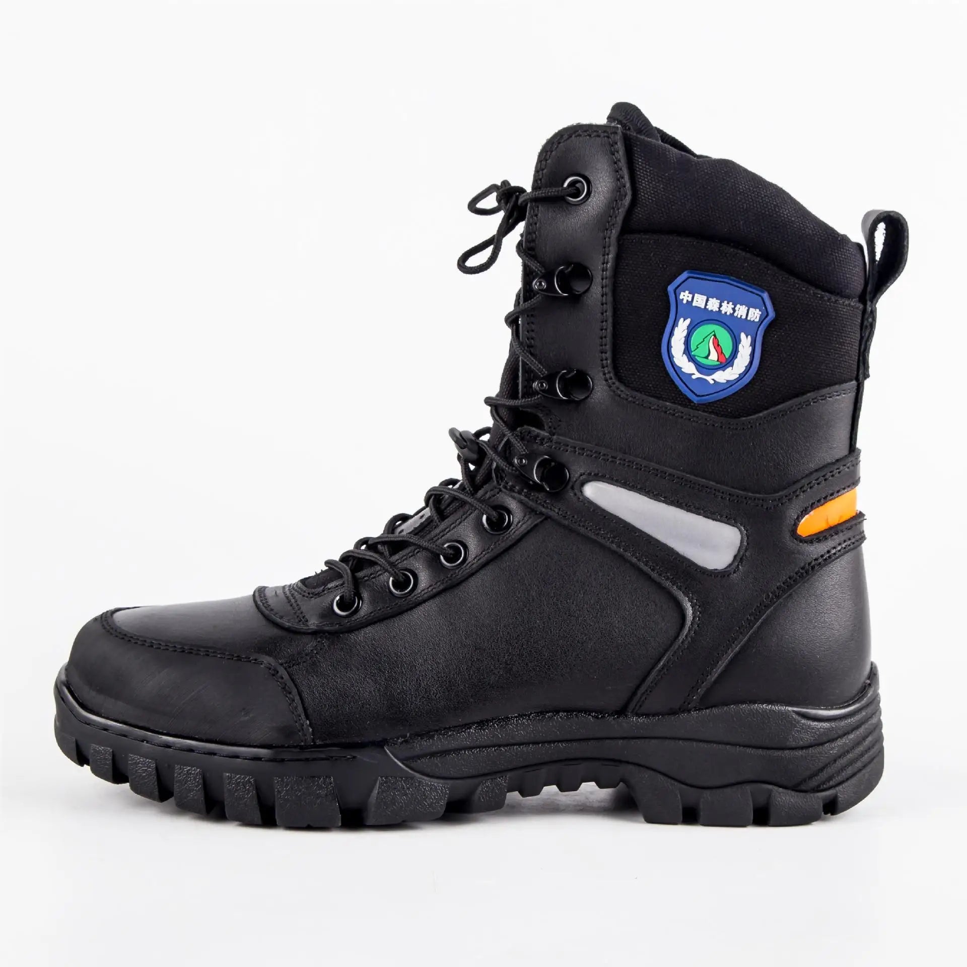 Anti Smashing Puncture Cowhide Material Forest Protection Combat Boots Emergency Rescue Outdoor Hunting Protective Labor Shoes