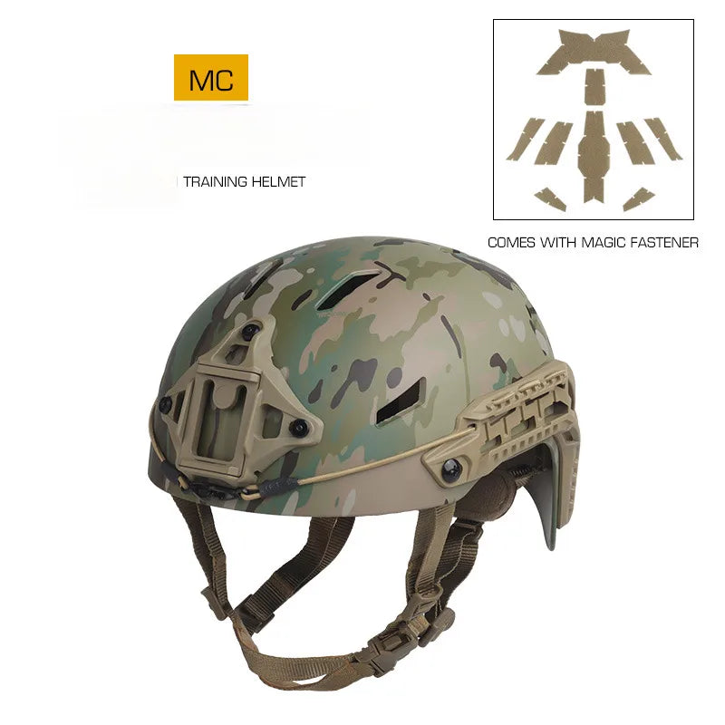 Tactical Training Protective Helmet with Rail NVG Mount Airsoft Paintball Hunting Hiking Camping Outdoor Sport Headgear