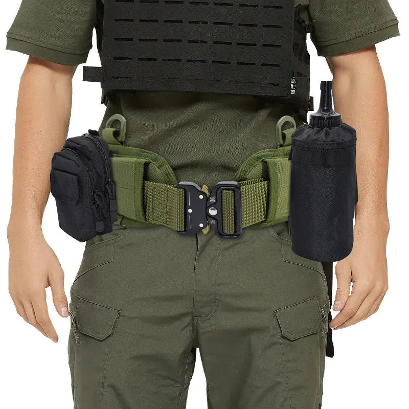 Military Fan Outdoor Multifunctional Belt Quick Release Buckle Molle Tactical Waist Seal Field Training Combination Belt Set