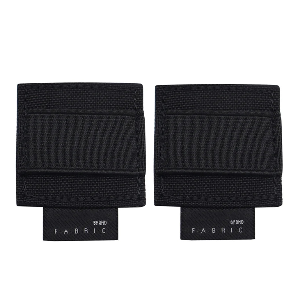 2PCS Tactical Accessories Equipment Helmet Headset Walkie Talkie Cable Wire Hook Loop Sticker Elastic Storage Organizer Holder