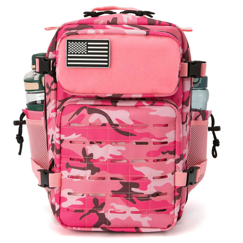 25L/45L Tactical Backpack for Women/men Outdoor Hiking Laser Cut Molle Daypack School Bag Gym Rucksack with Dual Cup Holder