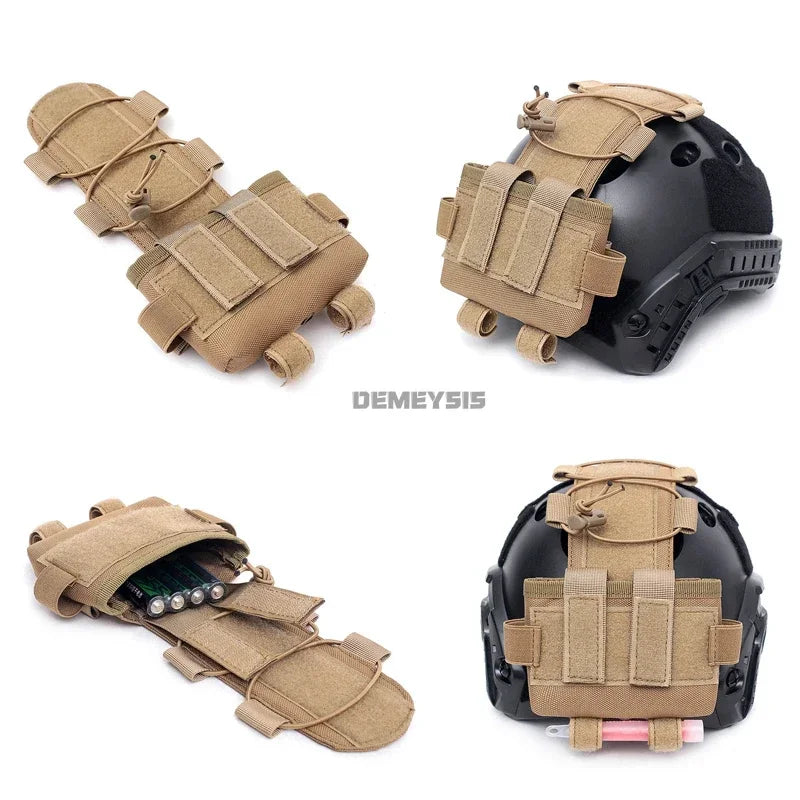 Tactical Helmet Battery Pouch MK2 Battery Pack Helmet Counterweight Pack Outdoor Airsoft Hunting FAST Helmet Accessories