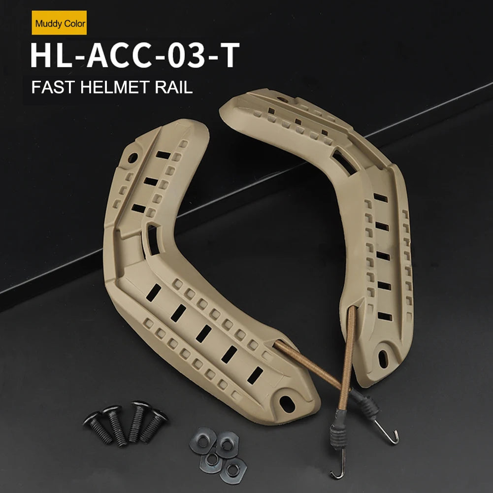 1 Pair Helmet Side Guide Rails Professional ARC Guide Rail Adapter Military Equipment for Fast Helmet Hunting Accessories