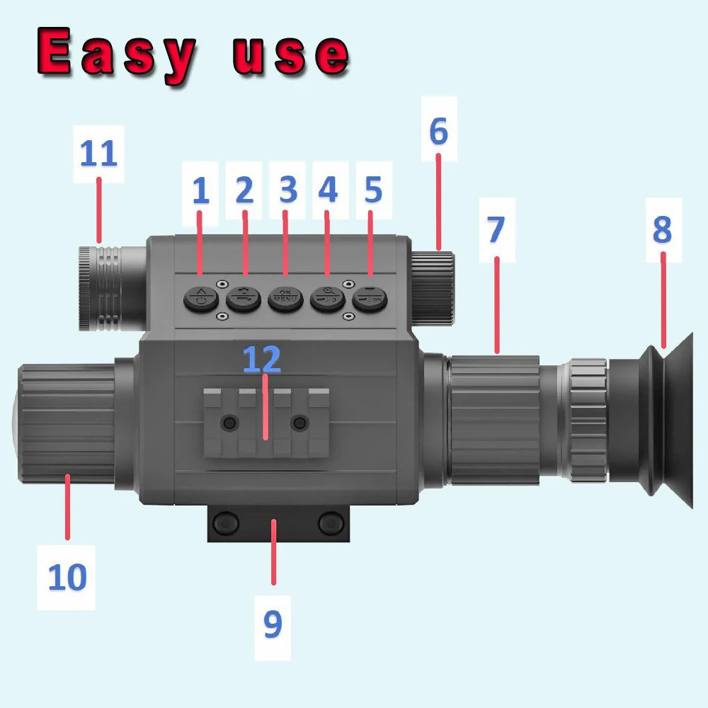 M5 Megaorei 850nm Infrared LED IR Night Vision Scopes Optics Sight  Camera  Night Vision