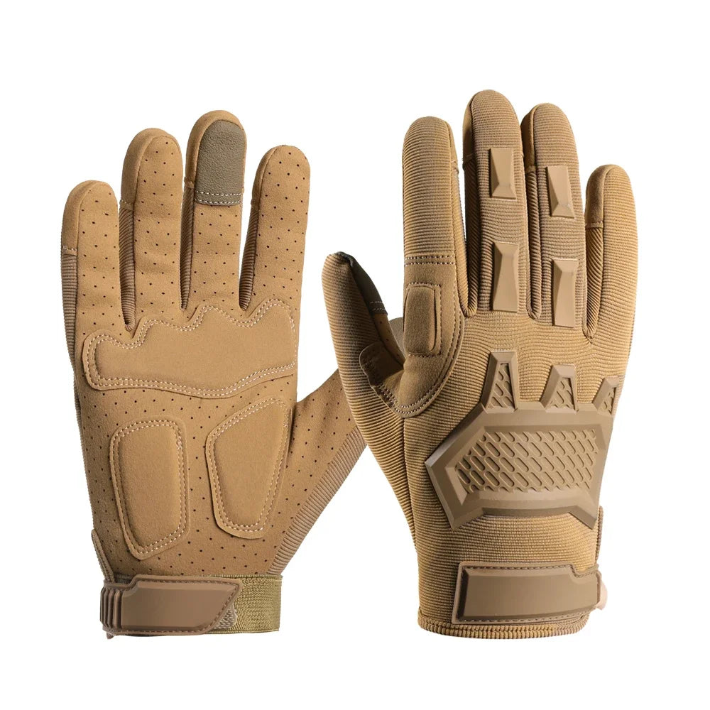 Men's Full Finger Hunting Gloves for Outdoor Sports Hiking Camping Cycling Durable Breathable Gloves for All-Weather Activities