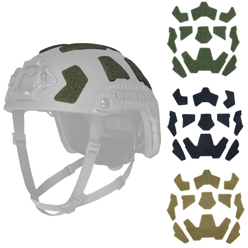 11pcs FAST Helmet Magic Sticker Airsoft Helmet Patches Hook and Loop Sticky for FAST Tactical Helmet Accessories