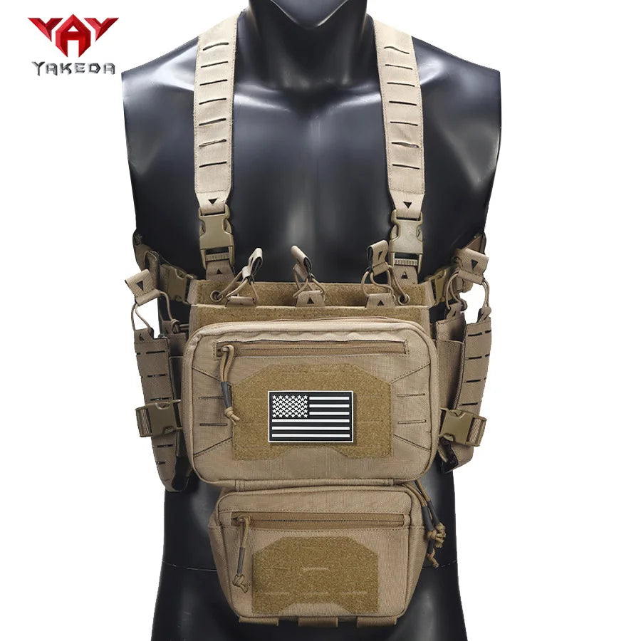 YAKEDA Outdoor Equipment Hunting Chest Hanging with Multiple Miscellaneous Bags, Strong Quantitative Design