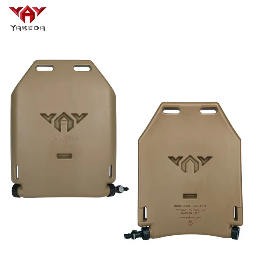 YAKEDA 1.75L PE food grade water bag inner tank vest water bag insert board 110cm with suction nozzle soft water pipe