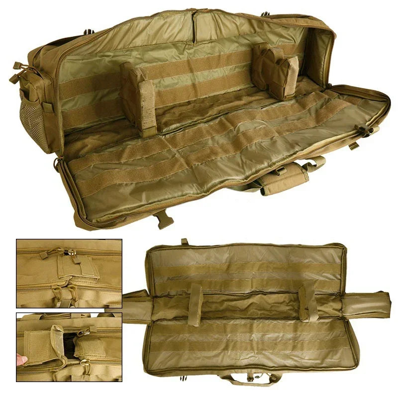 M249 Tactical Hunting Rifle Gun Bag Heavy Duty Gun Carry Bag 1000D Oxford Paintball Airsoft Air Gun Case With Shoulder Strap