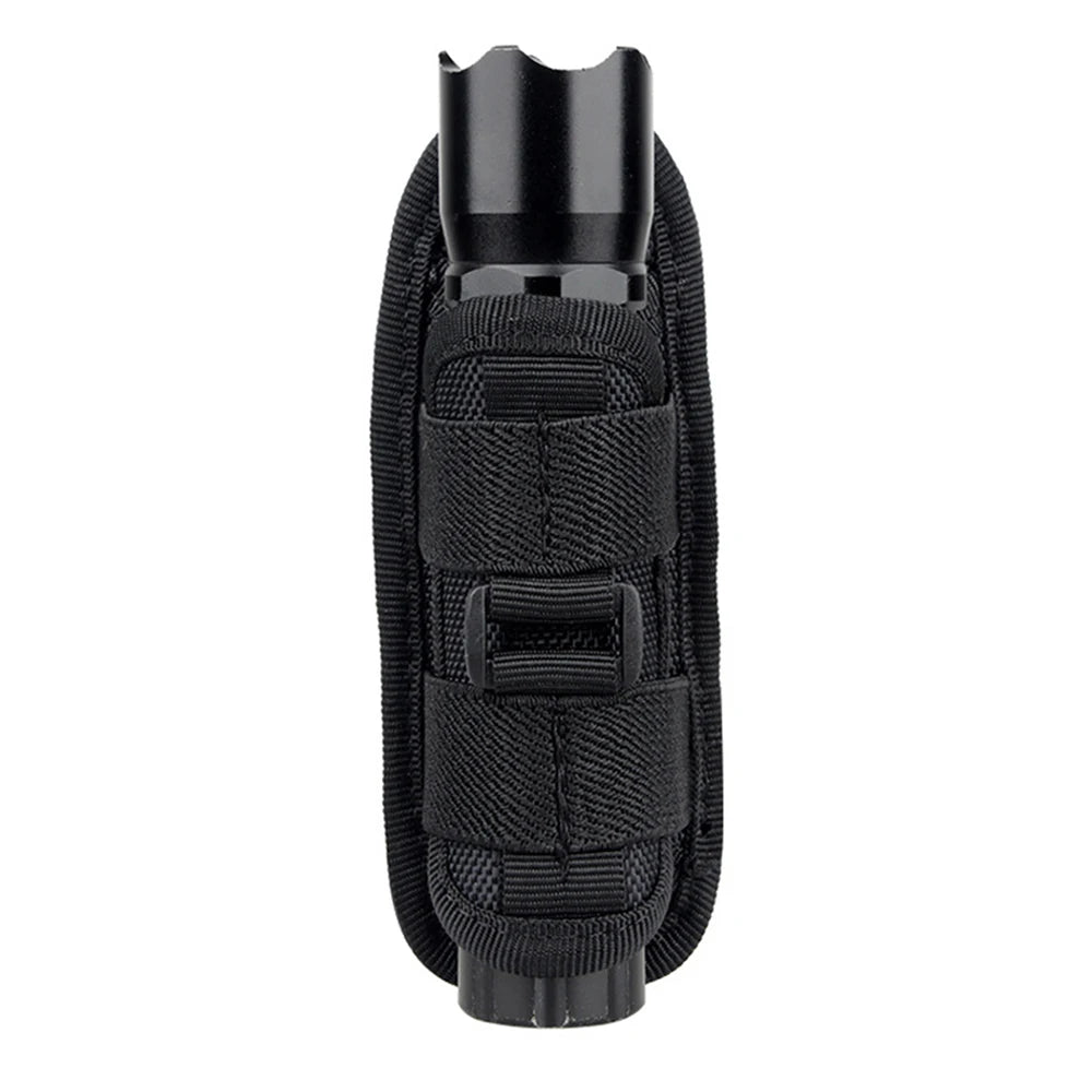 Outdoor Tactical 360 Degrees Rotatable Flashlight Pouch Set Holster Torch Case Belt For Hunting Lighting Accessory Survival Kits