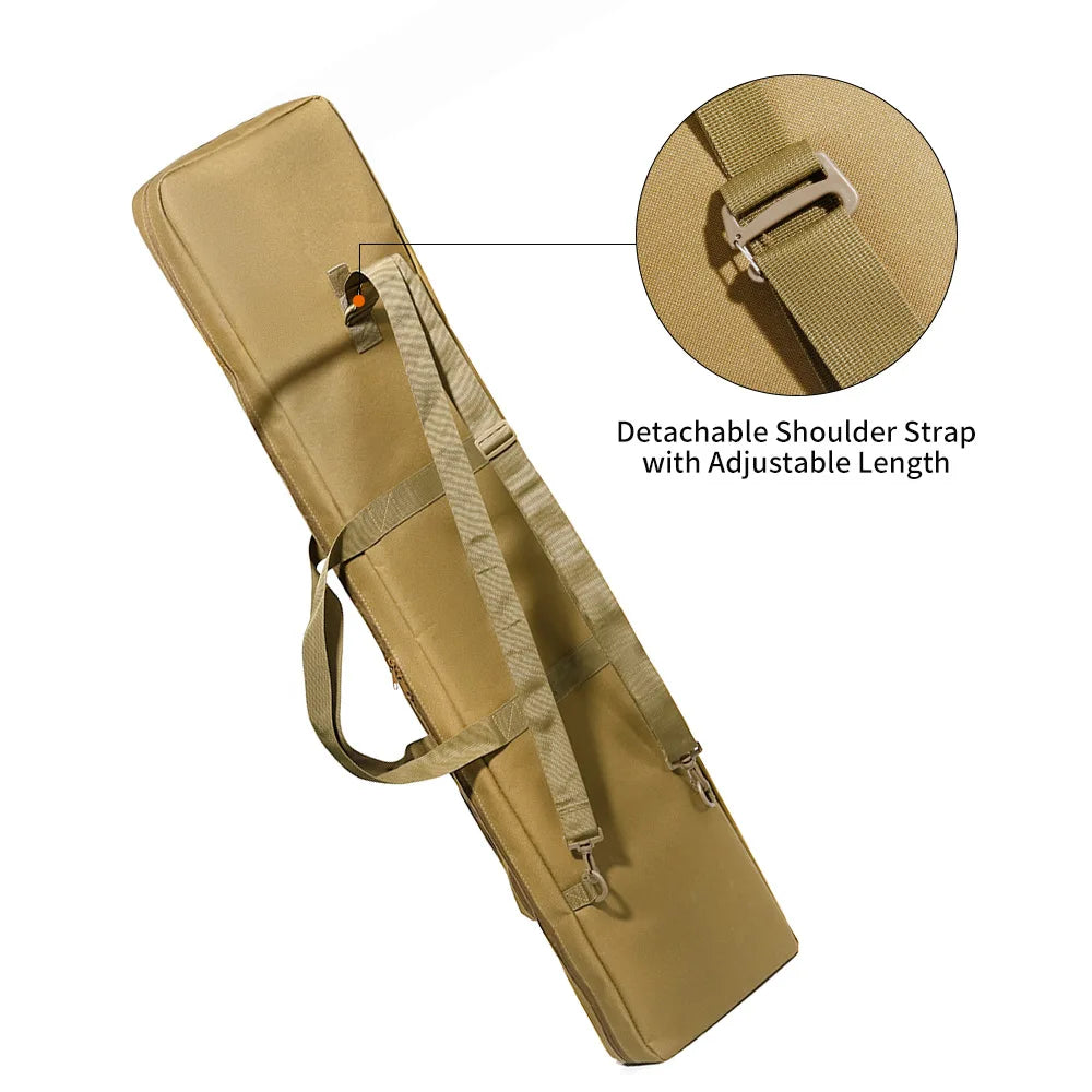 120cm Tactical Rifle Gun Bag Outdoor Shooting Mat Hunting Gun Storage Carry Bag Shoulder Backpack Portable Anti Slip Pad