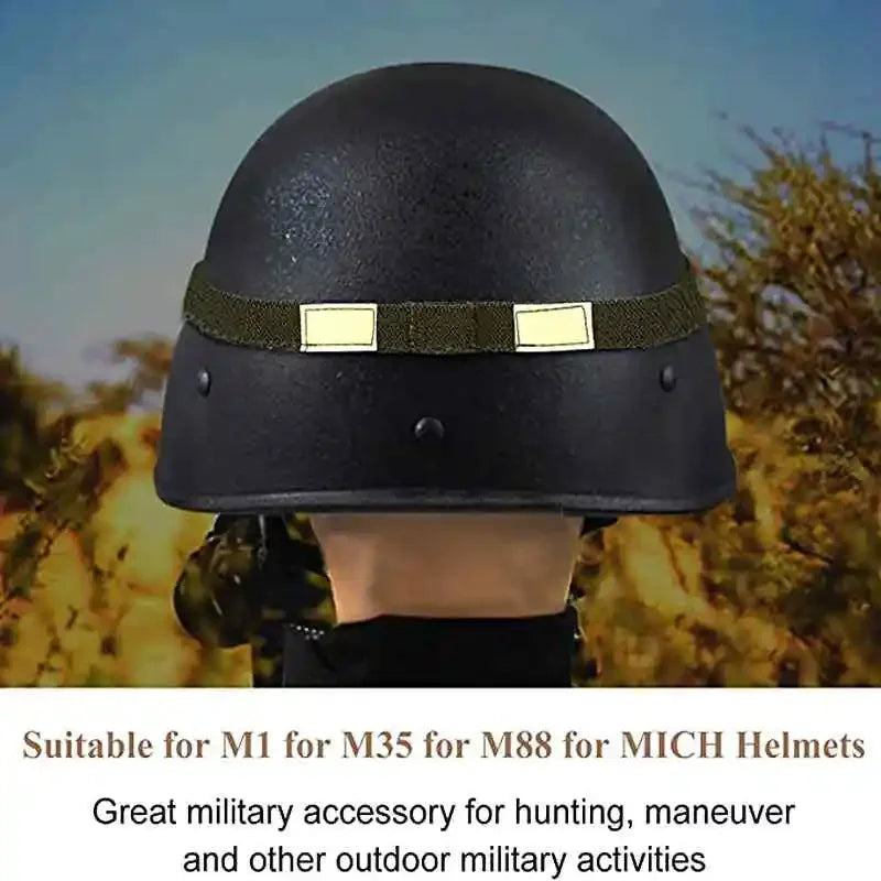1/2PCS Green Tactical Helmet Strap Reflective Camo Strap Helmets Band Straps for M1 M88 MICH Helmet
