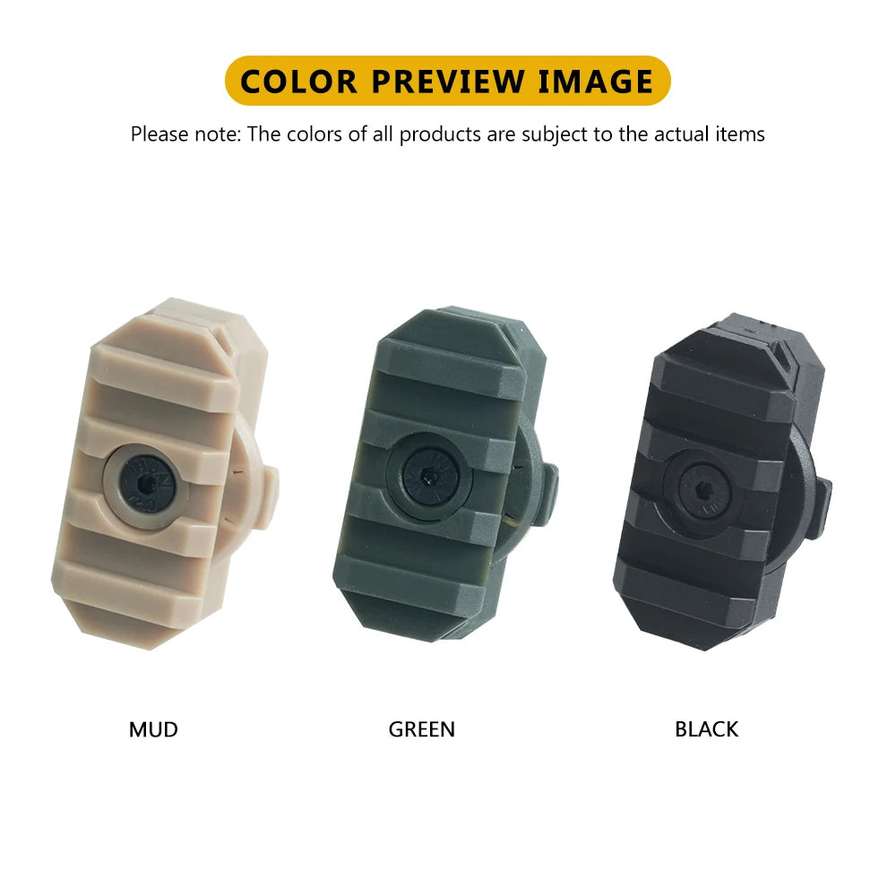 BOOIU 360 Degree Rotating Flashlight Mount Base Tactical Helmet Grenade Game Helmet Headlight Installation Accessory