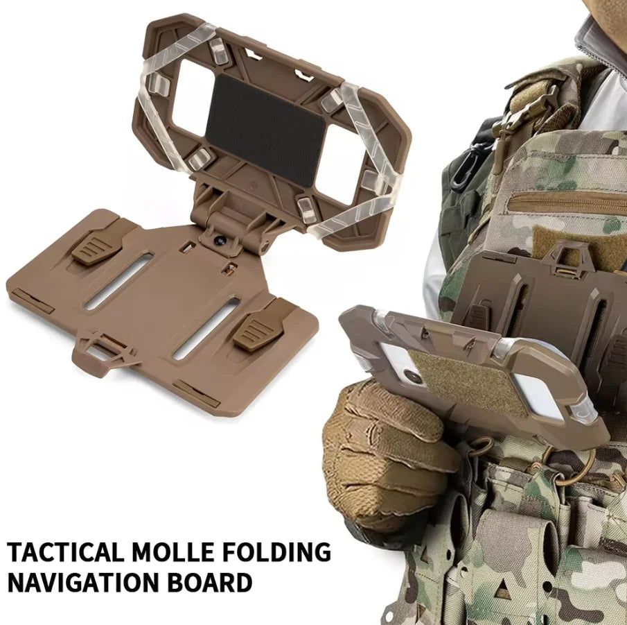 Tactics Cell Phone Holder Admin Pouch Map Navigation Pouch Molle Hunting Vest Chest Accessories Fold Smartphone Pouch