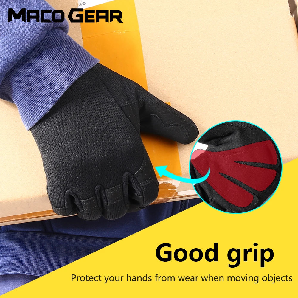 Outdoor Full Finger Gloves Anti Slip Lightweight Breathable Hunting Gloves for Hiking Camping Climbing Cycling Fishing Work