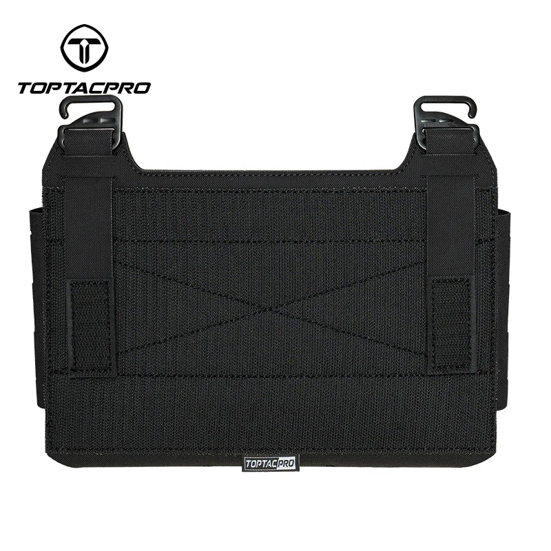 TOPTACPRO Tactical Front Panel Multifunctional Chest Rig Front Panel Laser Cut G Hook Buckles MOLLE Front Pouch 8539