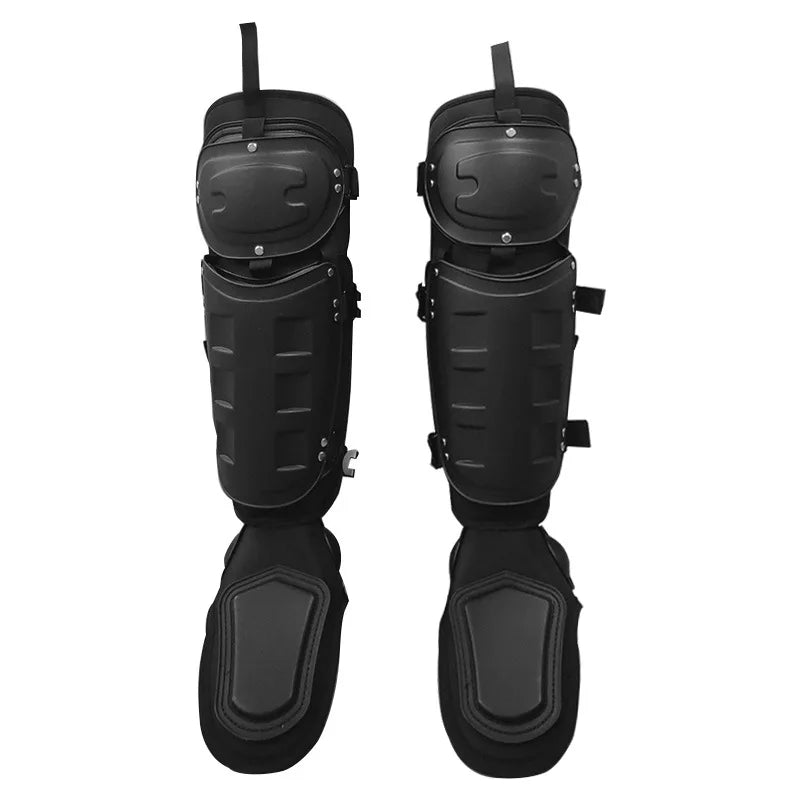 Tactical Leg Armor Guards, Protective Legs Armour Suits, Riot Suits Supplies Full Body Protective Leg and Knee Pads Equipment
