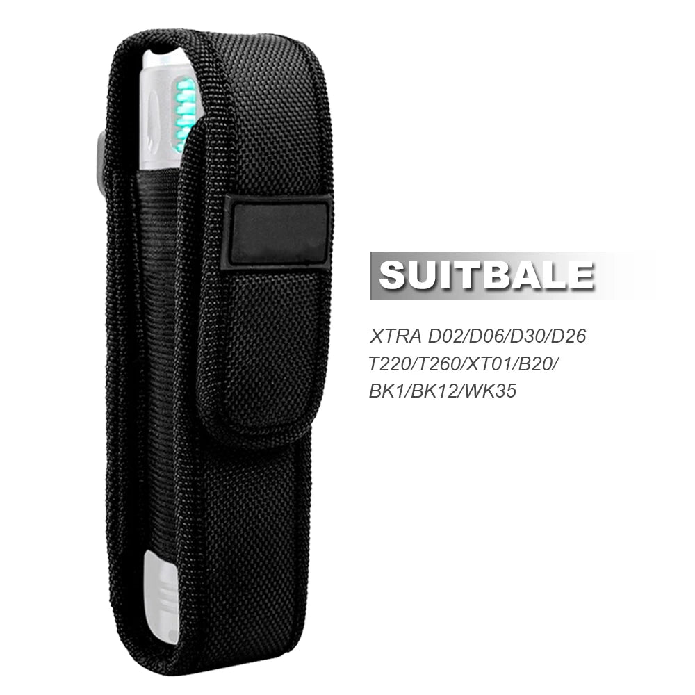 Tactical Flashlight Holster Outdoor Hunting Climbing Molle Pouch Men's Belt Bag LED Torch Case Edc Tool Holder Fanny Pack