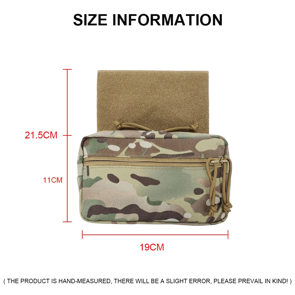Tactical Vest Dangler Drop Pouch Mini Abdominal Dump Drop Pouch Fanny Pack for JPC CPC LBT D3CR MK3 MK4 Plate Carrier Storage