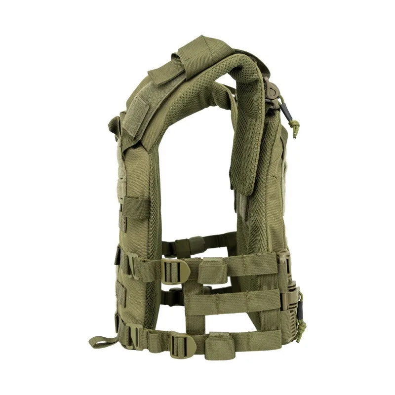 Quick Release Tactical Vest Lightweight MOLLE Plate Carrier Quick Donning For Airsoft CS Wargame