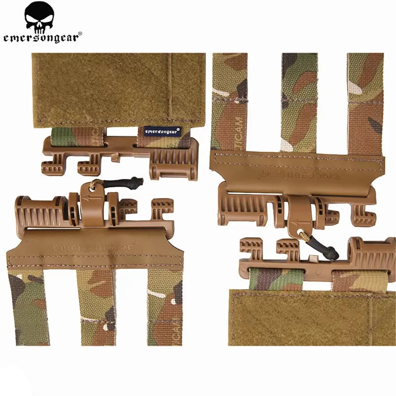EMERSONGEAR Universal Tactical Vest MOLLE System with Quick Release Buckle Set Mesh Cummerbund for JPC 419 420 Vest