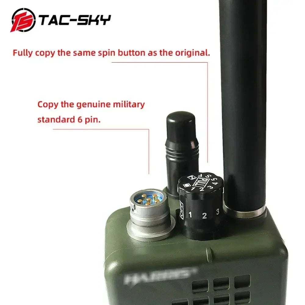 TS TAC-SKY AN / PRC 152 Virtual Walkie-talkie Model (no Functionality)  PRC152 Box for Tactical U94 6pin Ptt for Baofeng Radio
