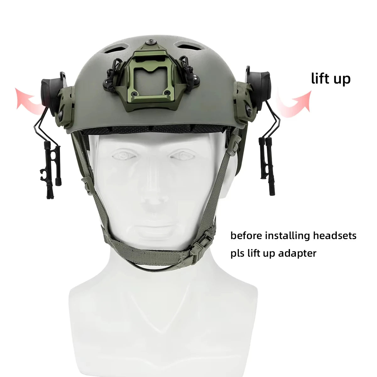 Tactical Headset Bracket Fast Ops Core Helmet ARC Rail Adapter Set fit For COMTAC II Helmet ARC OPS