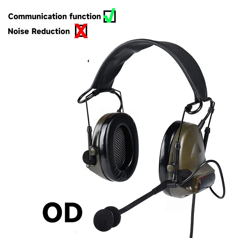 WADSN Tactical C2 Headset with Microphone CS Earmuff  Headphones Hearing Protective Ear Protection airsoft accsesories