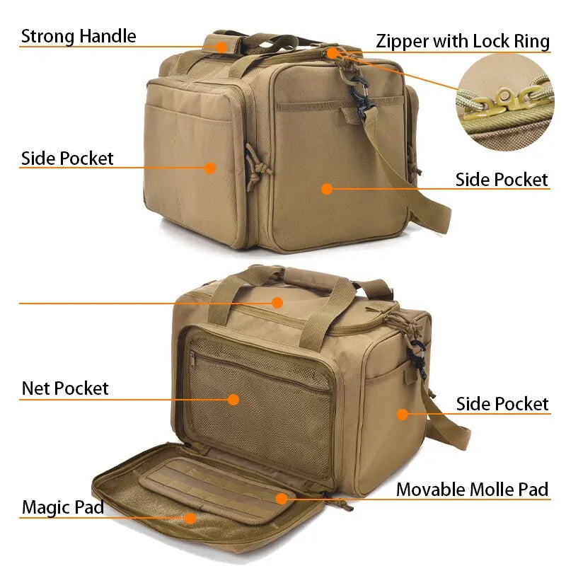 Large Capacity Outdoor Tactical Storage Bag Multi-Functional Sports Handbag Single-Shoulder Tactical Backpack for Sports