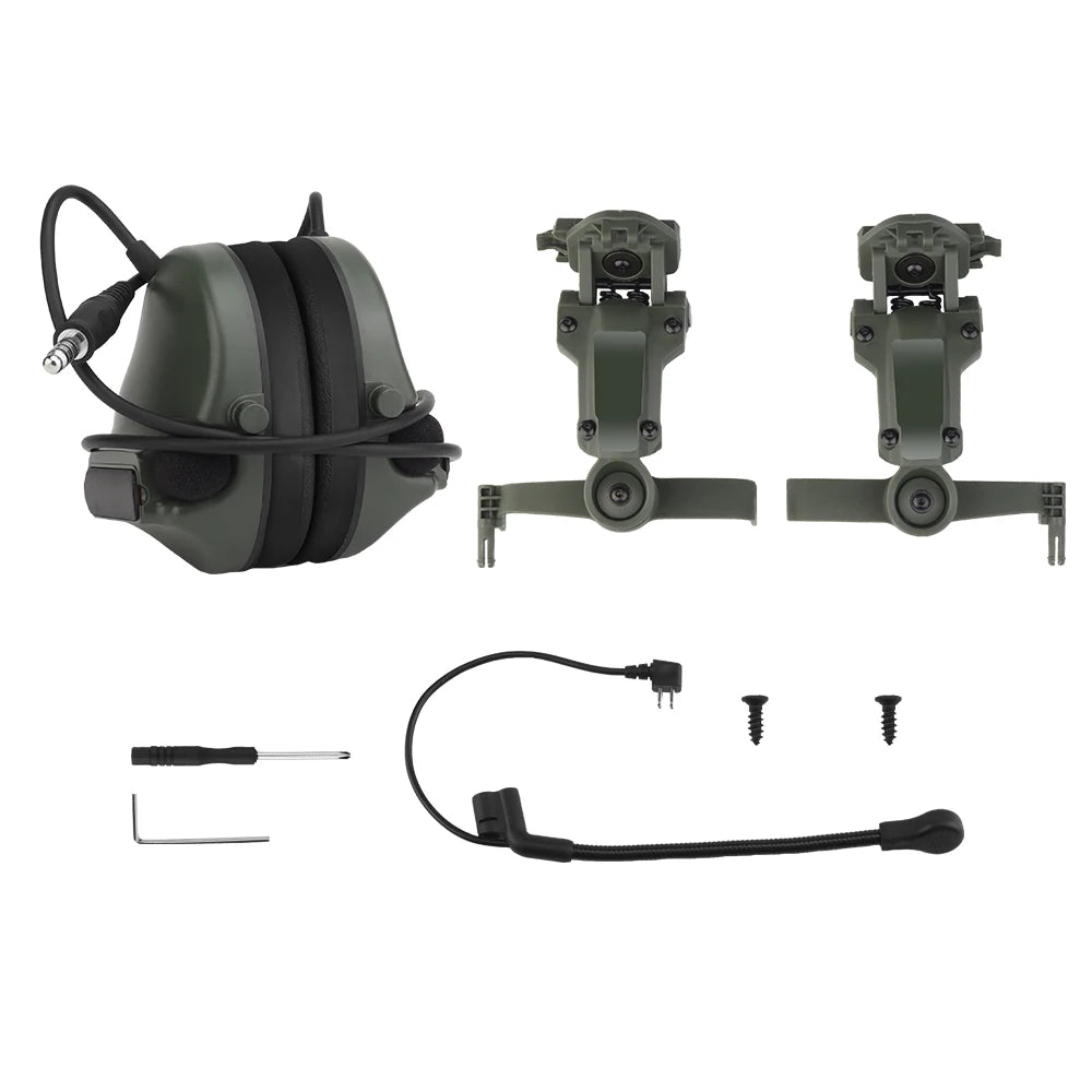 Airsoft Helmet Set with Night Vision Model Goggles Helmet Light Tactical Headphones Mask for CS Paintball Shooting Movie props