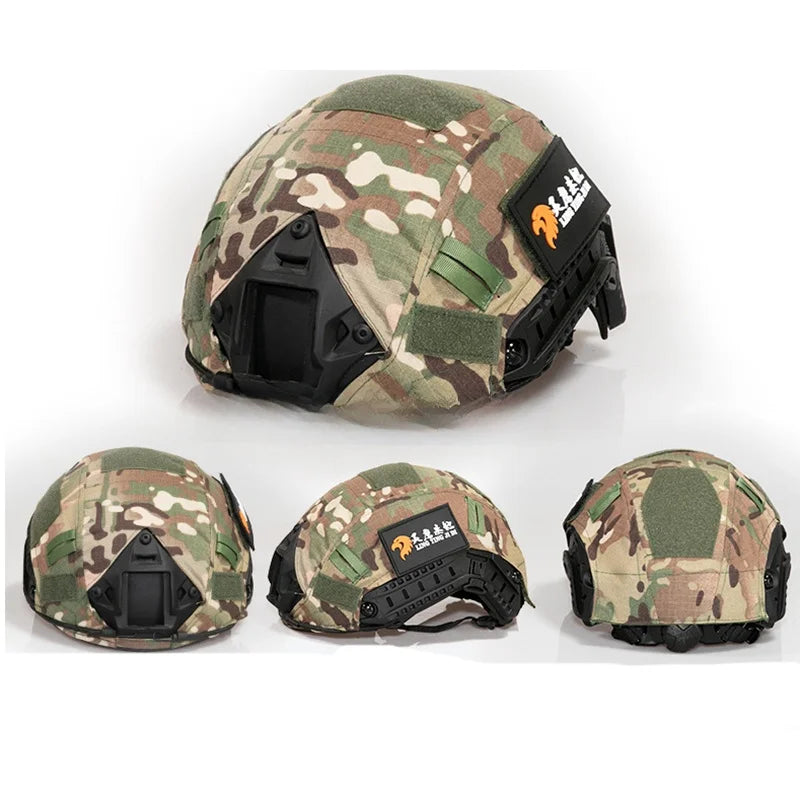 Tactical Helmet Cover for Fast Helmet with full fabric Velcro cover, helmet color changing equipment For Military Airsoft