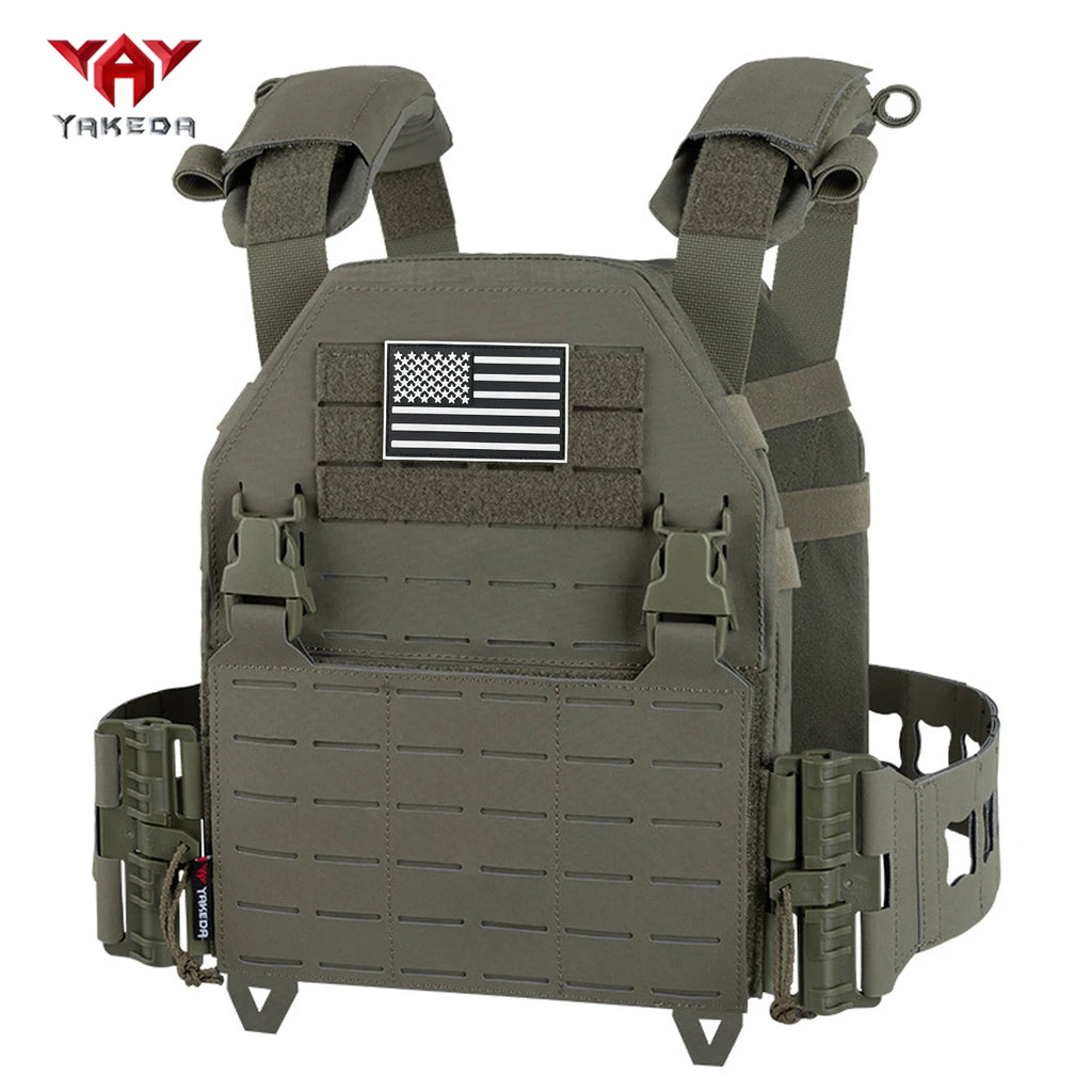 YAKEDA Quick Release Multifunctional Hunting Vest Breathable Nylon Vest can be used for hunting, wilderness survival, etc