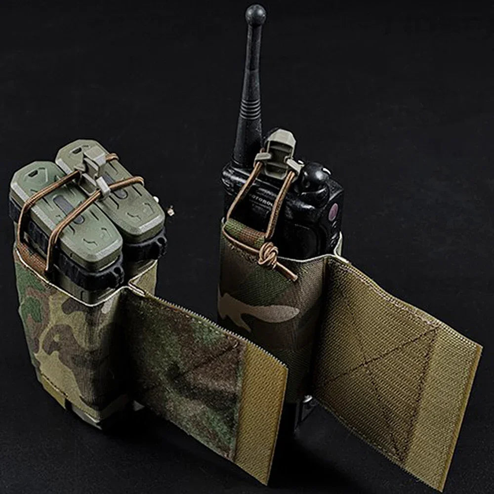 Hunting Vest Wingman V2 Ferro Style Elastic Radios Holder Bag Magazine Pouch FCPC V5 Airsoft Hunting Equipment Radio Side Pack