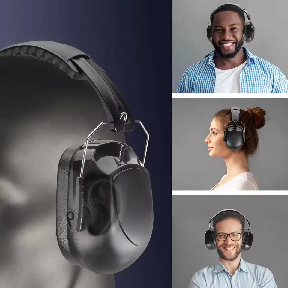 New Adjustable Anti-Noise Head Earmuffs SNR-34dB Ear Muff Ear Protector For Work Study Shooting Woodwork Hearing Protection
