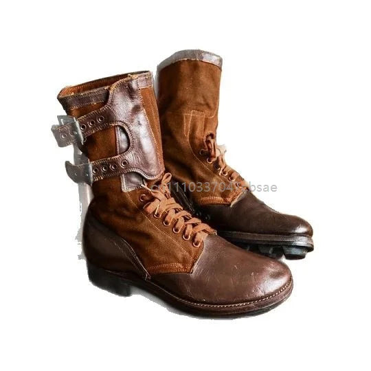 Medieval Vintage Steampunk Cosplay Boots Halloween Carnival Party Fancy Knight Boot Men Pirate Knight Fancy Pu Leather Shoes