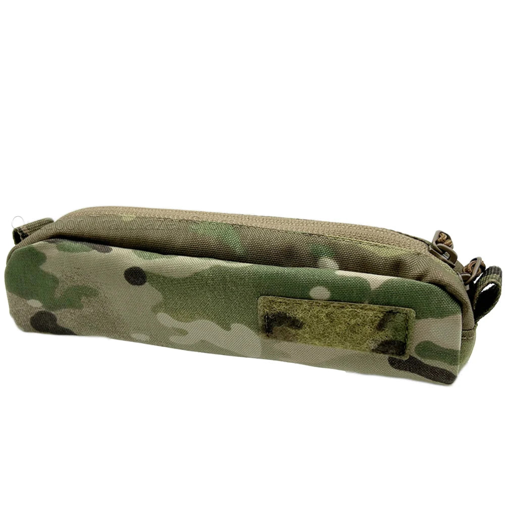 Tactical Pencil Case EDC Tools Small Pouch Nylon Durable Compact Zipper Pencil Case Storage Bag Outdoor Hunting Accessories