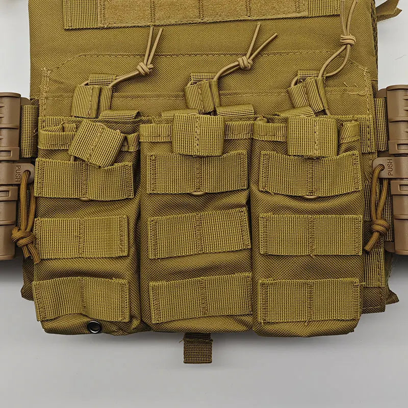 New JPC Tactical Vest Quick Release Buckle Triple Magazine Pouch Hunting Carrier Airsoft Accessory MOLLE Army CS Game Vest Gear