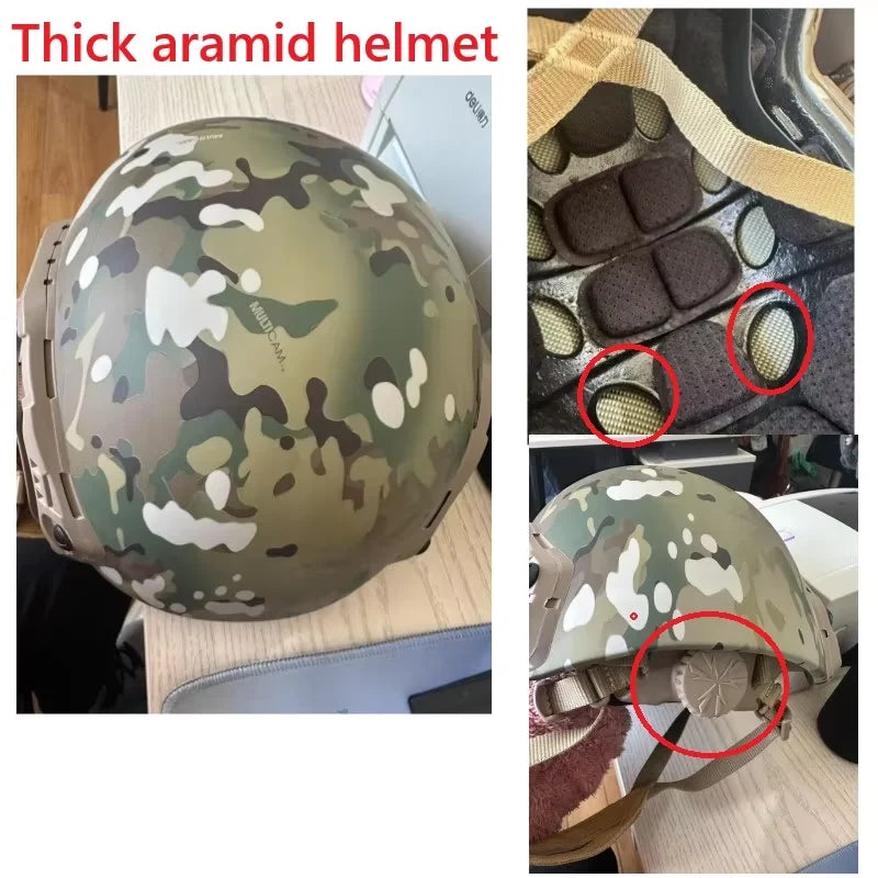 Outdoor Tactical Camouflage MC Field Mountaineering Helmet