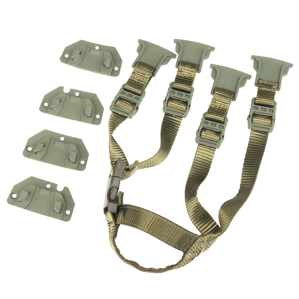 Helmet Chin Strap MK Helmet Belt Adjustable 4 Points Chin Strap MK Fast Helmets Retention System Strap Helmet Accessory