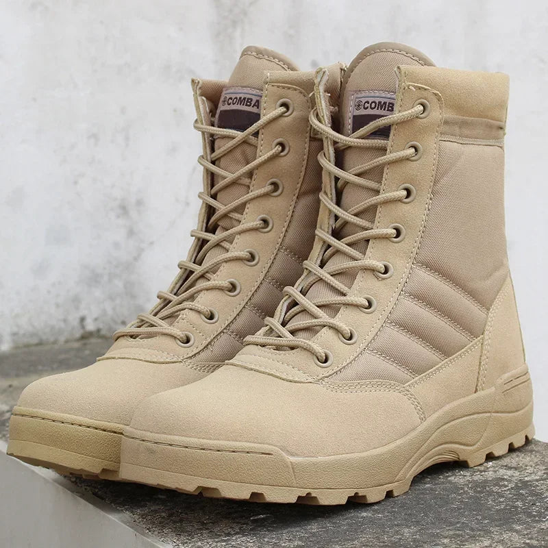 Tactical Military Boots Men Boots Special Force Desert Combat Army Boot Outdoor Hiking Boot Ankle Shoes Men Boots Safty Shoes